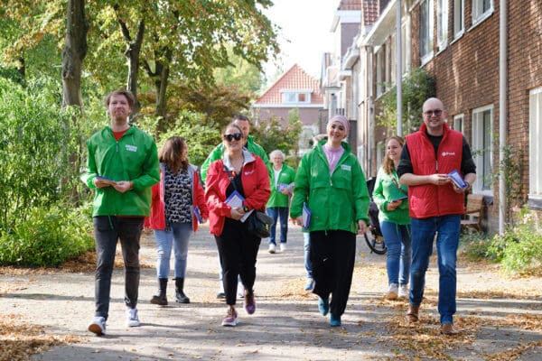 GroenLinks-PvdA met Esmah Lahlah op campagne in Tilburg