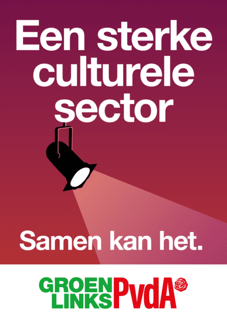 Poster: Een sterke culturele sector - Samen kan het