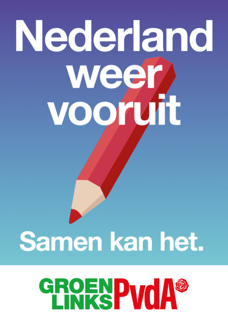 Poster: Nederland weer vooruit - Samen kan het