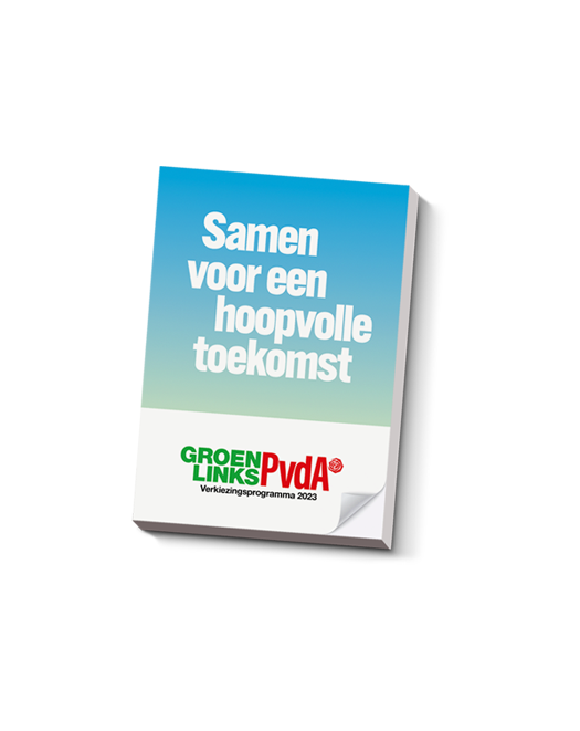 Omslag GroenLinks-PvdA Verkiezingsprogramma