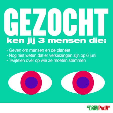 Doe mee met de GroenLinks-PvdA campagne voor Europa en verdriedubbel je stem!